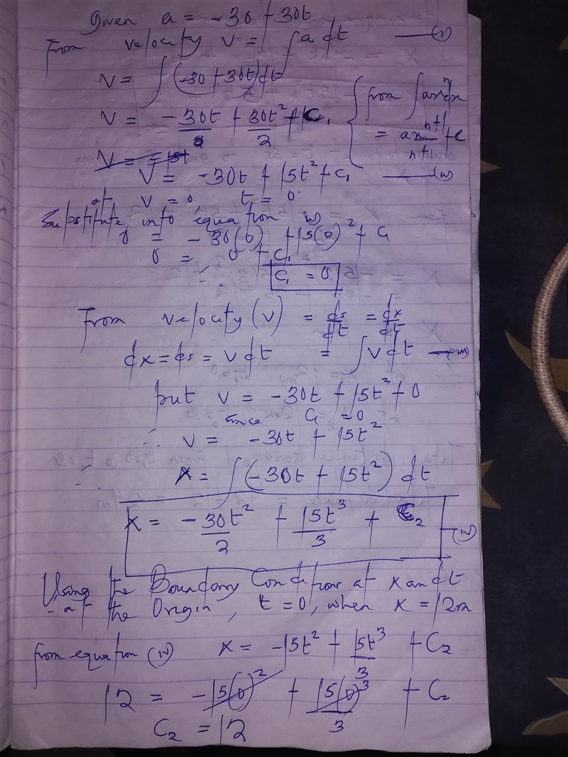 A particle is placed motionless at a point 12m to the right of the origin. Its acceleration-example-2