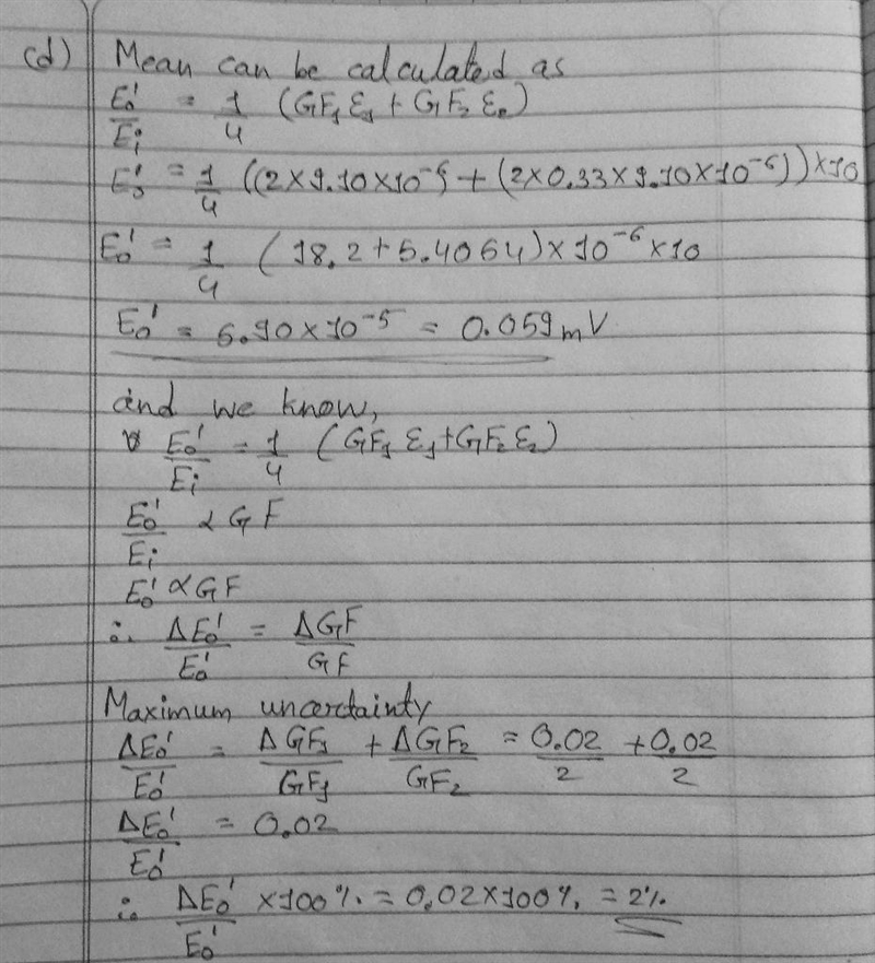 An aluminum cylinder bar ( 70 GPa E m = ) is instrumented with strain gauges and is-example-4