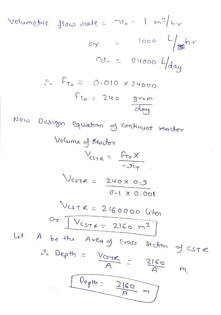 You have been asked to design a steady state treatment device similar to a continuously-example-2