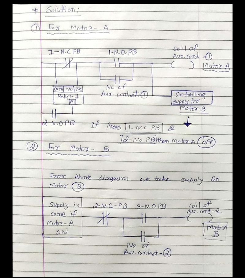 You originally designed a system to control two motors with the following conditions-example-1