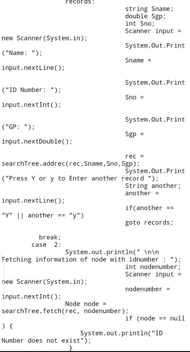 Create a program that keeps track of student information at a college. The student-example-2