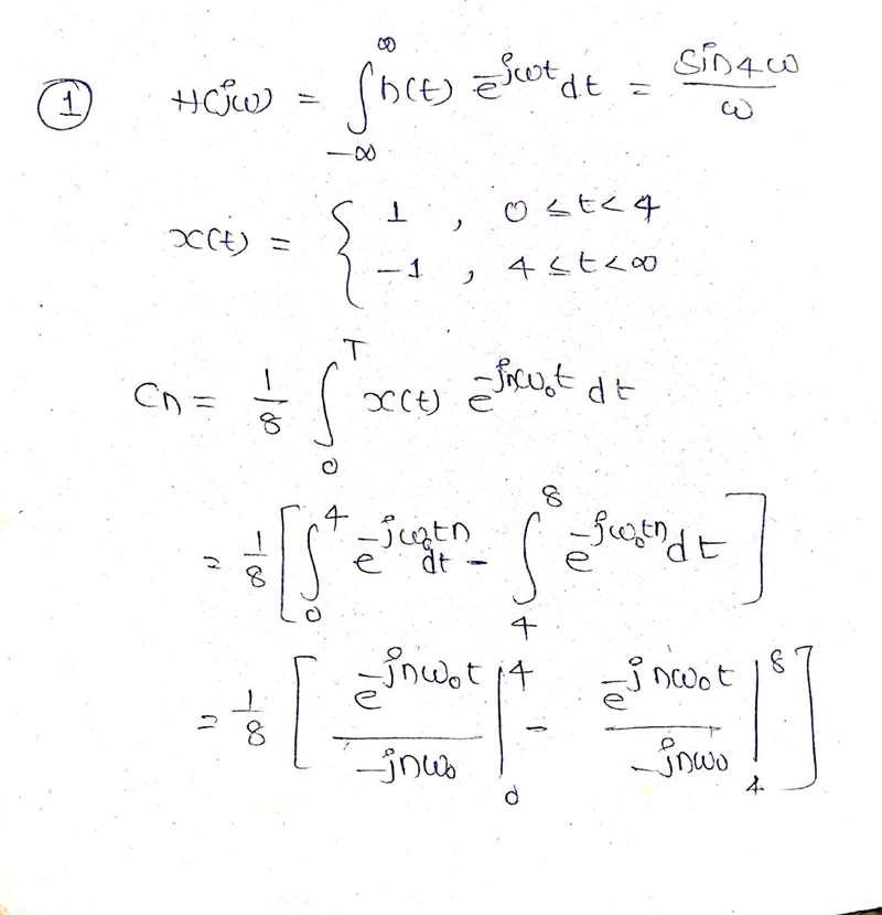 Consider a continuous-time LTI system whose frequency response is I x sin(4w) H(jw-example-2