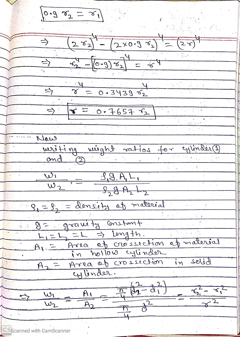 A cylinder of length L would be made to carry a torque T with an angle of twist ɸ. There-example-3