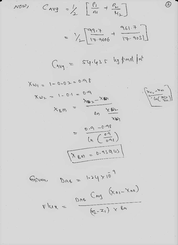 Diffusion of Ammonia in an Aqueous Solution Ammonia (A)-water (B) solution ta 278 K-example-2