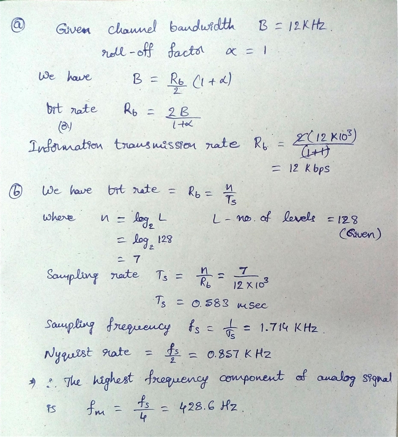 An analog signal is sampled, quantized, and encoded into a binary PCM wave. The number-example-1