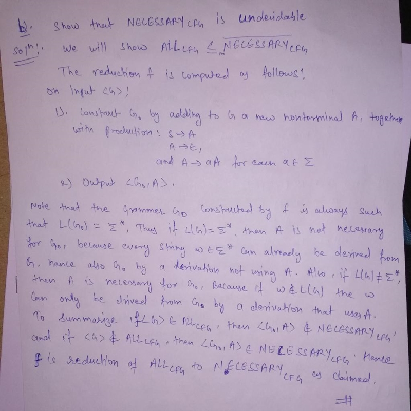 Say that a variable A in CFG G is necessary if it appears in every derivation of some-example-2