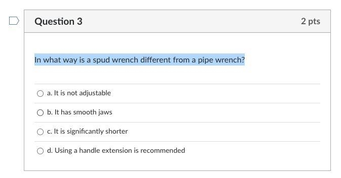 In what way is a spud wrench different from a pipe wrench? See picture-example-1