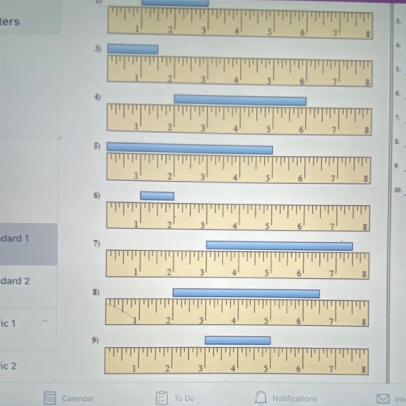 Standard ruler measurements-example-1