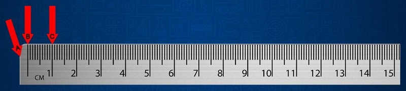 2: To measure an object accurately, what point on the ruler would you align with the-example-1