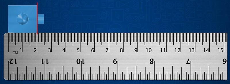 3: Use the image below to measure the block. Enter your measurement in centimeters-example-1