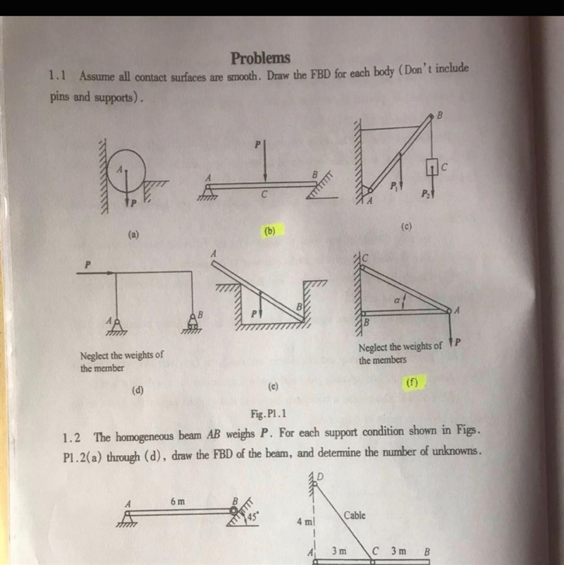 Assume all surface are smooth Draw the FBD for each body-example-1