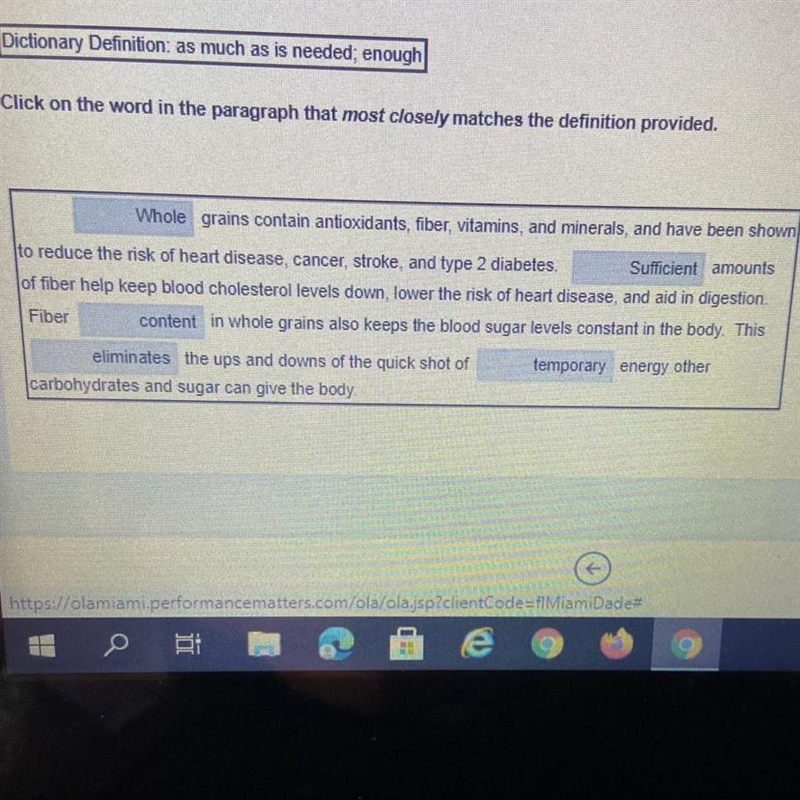 What words most closely matches the definition provide (underline words)-example-1