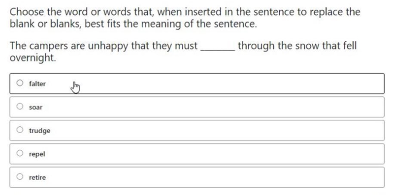 Stuck between falter and trudge. Which on is correct?-example-1