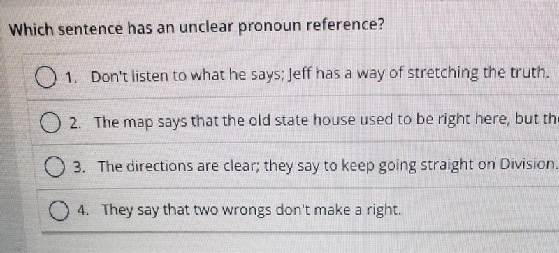 Which sentence has an unclear pronoun reference​-example-1