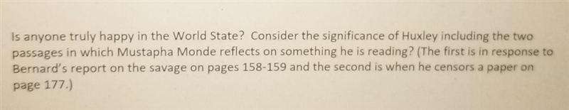 Brave new world question. ​-example-1