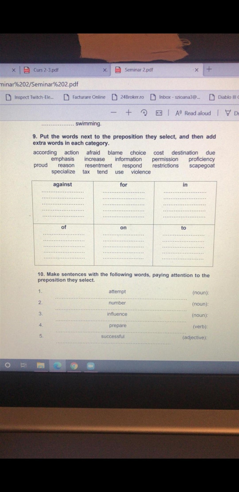 Hi there! Could you help me please with these 2exercises, 9 and 10, please?-example-1