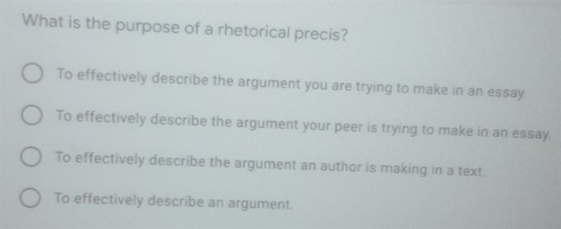 What is the purpose of a rhetorical precis?​-example-1