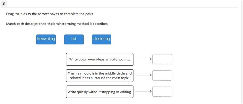 Drag the tiles to the correct boxes to complete the pairs. Match each description-example-1