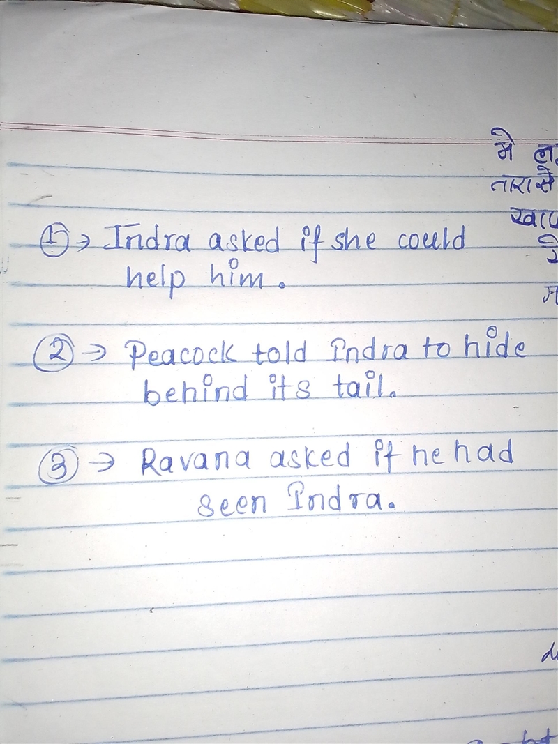 6.2 Rewrite the following in the indirect speech. 6.2.1 Indra asked, "Could you-example-1