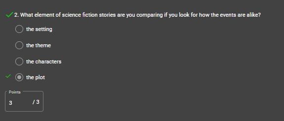 What element of science fiction stories are you comparing if you look for how the-example-1