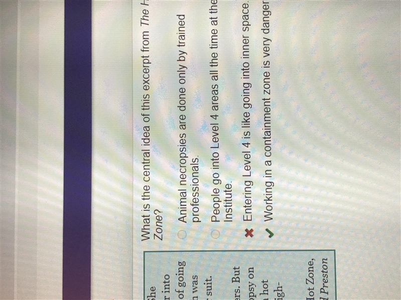 What is the central idea of this excerpt from The Hot Zone-example-1