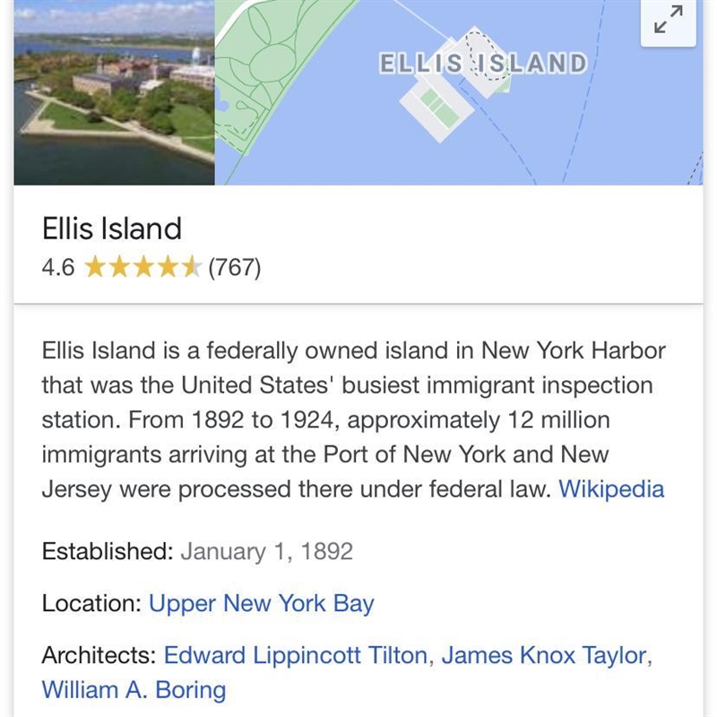 What is Ellis island​-example-1