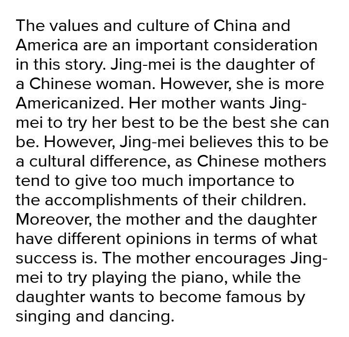 Write a 250-word essay in which you describe how Chinese and American cultures, cultural-example-1