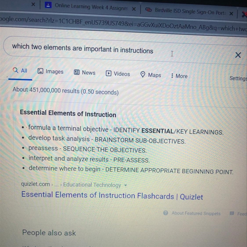 Which two elements are important in instructions?-example-1