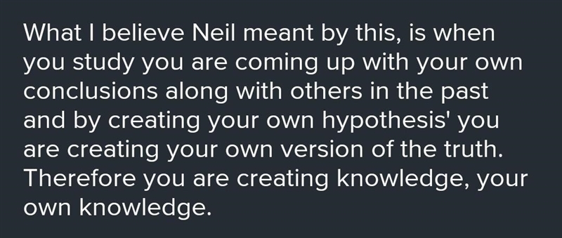 Neil Armstrong once said, “Research is creating new knowledge.” What do you think-example-1