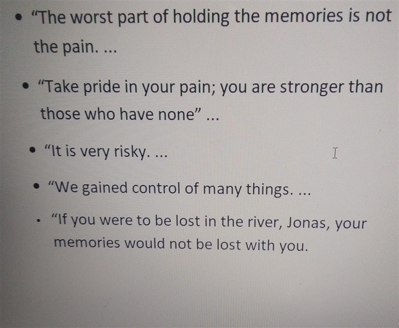 2 quotes from the giver chapters 9-12 that describe jonas-example-1