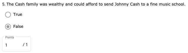 The Cash family was wealthy and could afford to send Johnny Cash to a fine music school-example-1