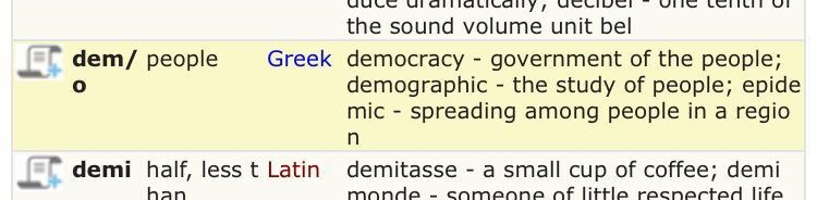 What is the root word of democracy-example-1