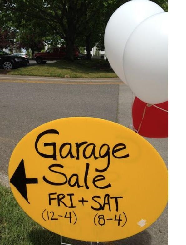 You are going to have a garage sale. Make a readership list for the notice-example-2