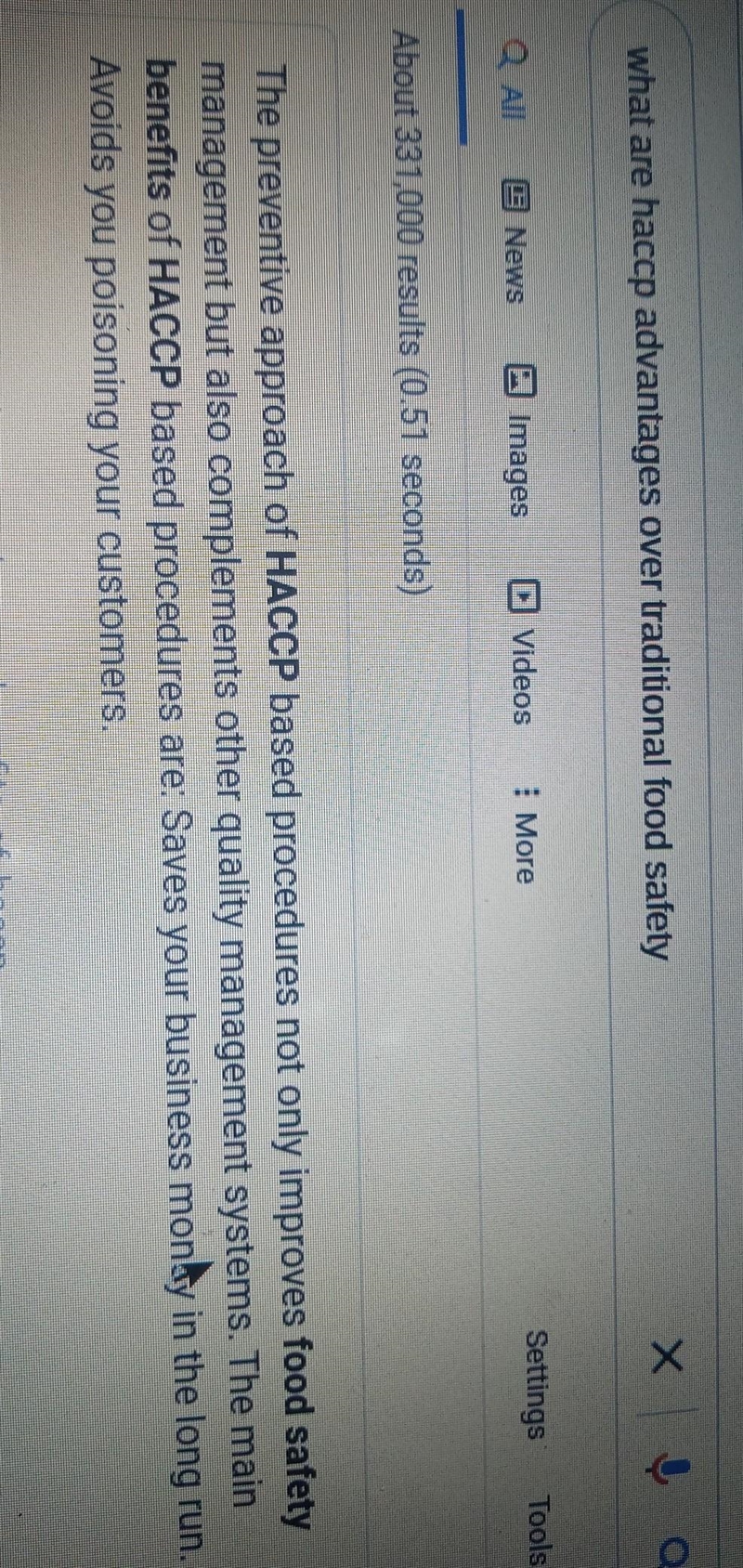 1) What are the advantages of HACCP over traditional food safety programs?​-example-1