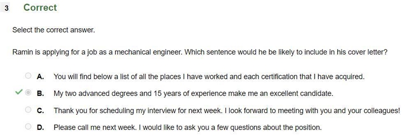 ramin is applying for a job as a mechanical engineer. which sentence would he be likely-example-1