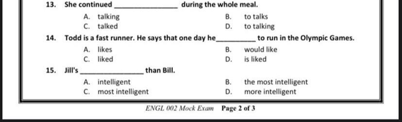 Answer and why please? 13 : 14 : 15 :-example-1