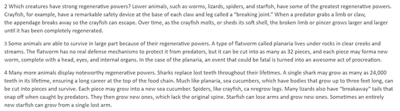 As used in paragraphs 2, 3, and 4 of the passage, the word powers is closest in meaning-example-1