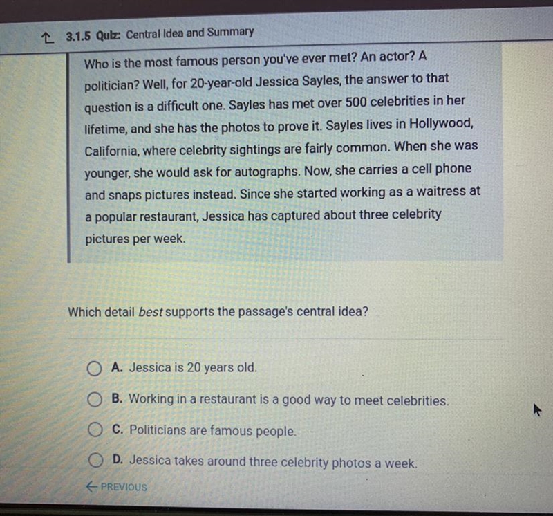 Which detail best supports the passages central idea-example-1