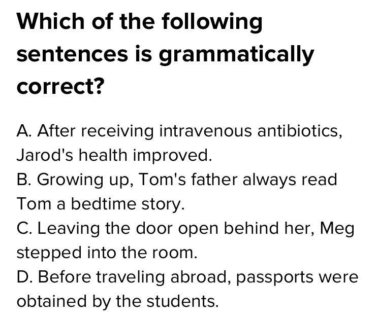 Why is A incorrect and how is C the answer to this question?-example-1