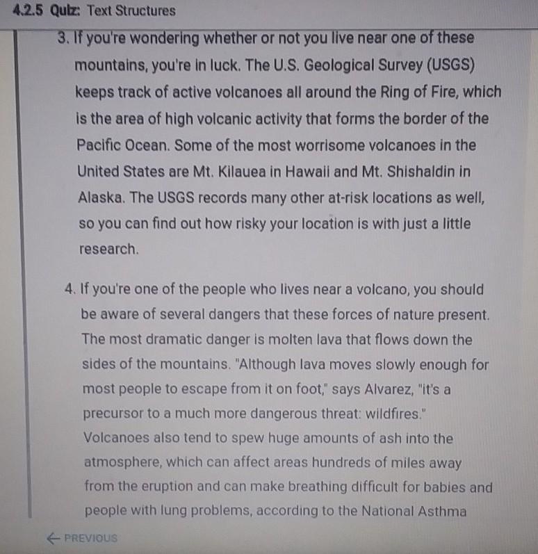 Which is the best example of a description paragraph in the essay? O A. Paragraph-example-1