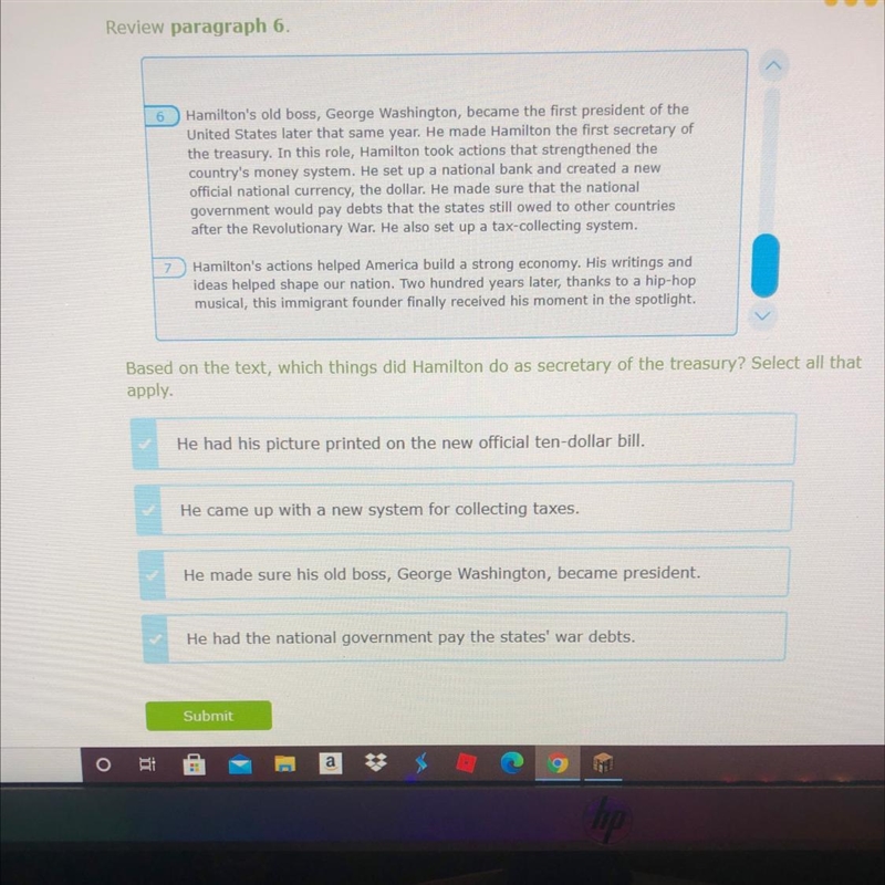 Help me please! Need help! Select all that apply. Paragraph 6-example-1