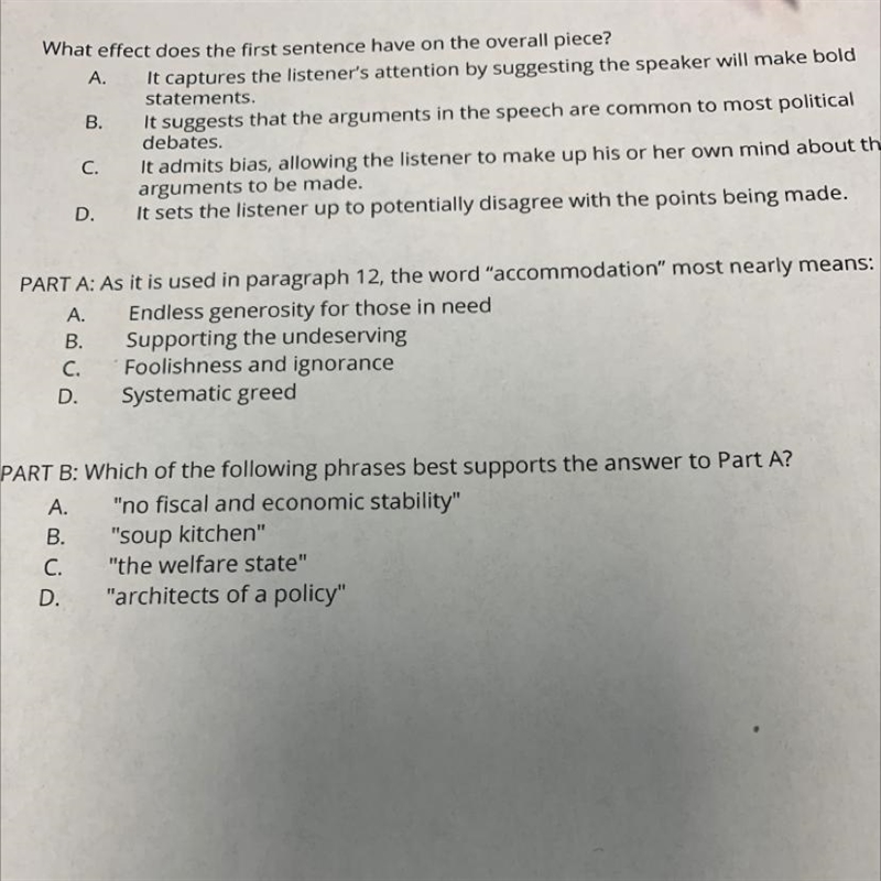 Help me please these are the questions from the (a time for choosing ) speech article-example-1