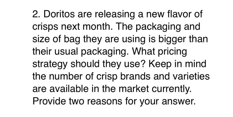 A. Cost Plus Pricing B. Competitive Pricing C. Value Based Pricing D. Price Discrimination-example-1