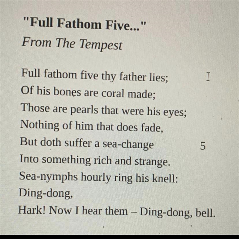 1) In line 7, the word “knell” most nearly means... A. The past tense of kneel B. The-example-1