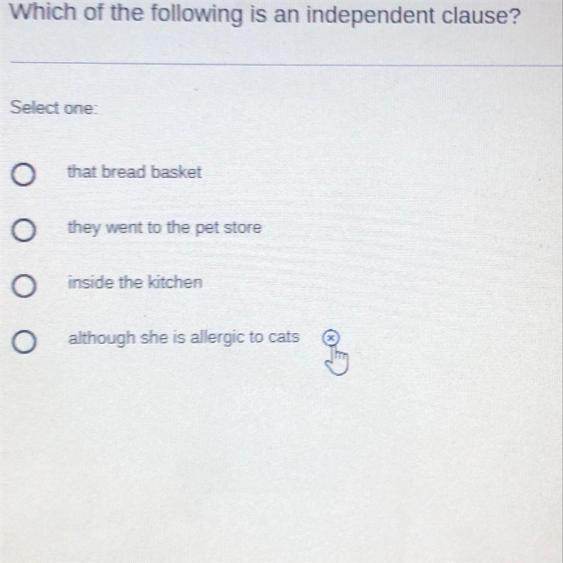 Which of the following is an independent clause?-example-1