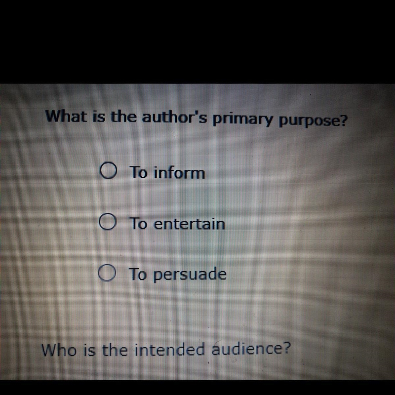 What is the authors primary purpose-example-1