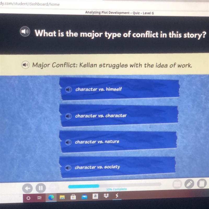 What is the major type of conflict in this story-example-1