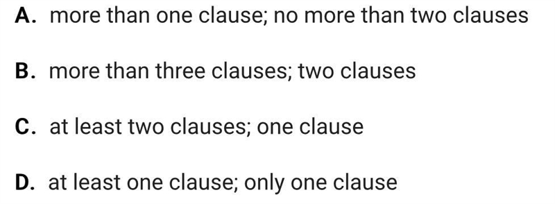 Clauses can be used by themselves, or they can be combined to make various kinds of-example-1