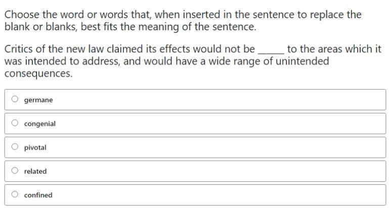 Which one is the correct answer? germane or confined?-example-1