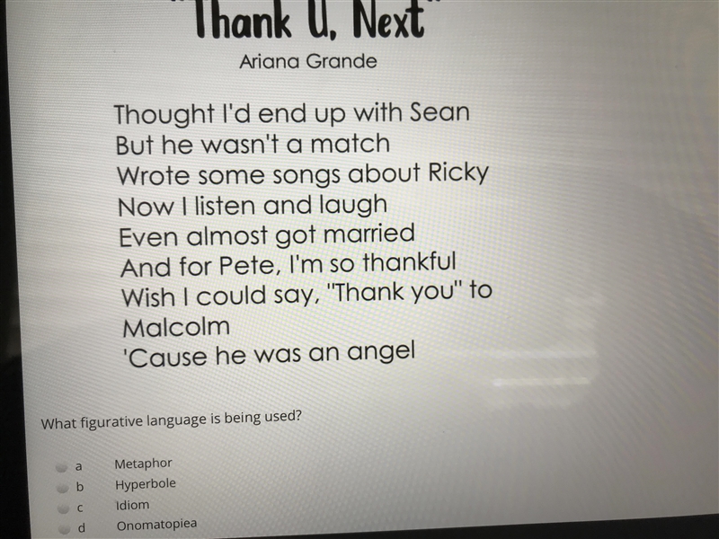 Please helpppp meeee!!!! Figurative language!!! I’m literally the worst at this!!!!-example-4